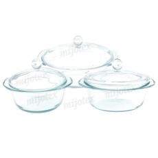 ROUND & OVAL CASSEROLE WITH GLASS LID GPL17/GCR7/GCR8 