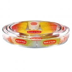 3PCS OVAL BAKING DISH SET SHRINK PACKING      