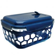 RECTANGULAR FOOD CONTAINER WITH VENT LOCK LID & SILICONE BASKET BVRE2-2/BVRE3-2/BVRE4-2