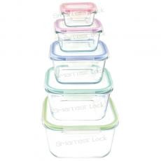 SQUARE FOOD CONTAINER WITH LOCK LID LSQ21/LSQ22/LSQ23/LSQ24/LSQ25