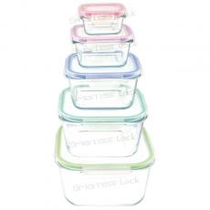 SQUARE FOOD CONTAINER WITH LOCK LID LSQ21/LSQ22/LSQ23/LSQ24/LSQ25