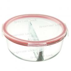 ROUND SEPERATION FOOD CONTAINER W/LOCK LID LRDS10/LRDS11