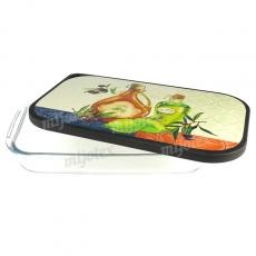 RECTANGULAR BAKING DISH W/ DOUBLE-SIDE USE LID PBPL5-2/PBPL5L-2