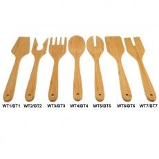 BAMBOO USTENSILES - SPATULA BT1/BT6 FORK BT2/BT3 SPOON BT4/BT5 TURNER BT7