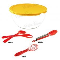 SET OF MIXING BOWL W/PLASTIC LID & 3PCS KITCHEN TOOLS MBP25/MBP26/MBP27+MBT1+MBT2+MBT3