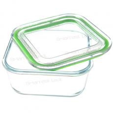 SQUARE FOOD CONTAINER WITH GLASS LID GSQ28/GSQ24