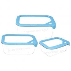 RECTANGULAR FOOD CONTAINER WITH GLASS & SILICONE LID GRE2-S/GRE3-S/GRE4-S