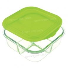 SQUARE SEPARATION FOOD CONTAINER W/PP LID   PSQT10B