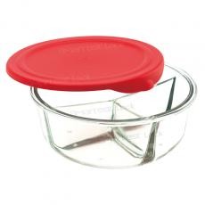 ROUND SEPARATION FOOD CONTAINER W/PP LID    PRDT10