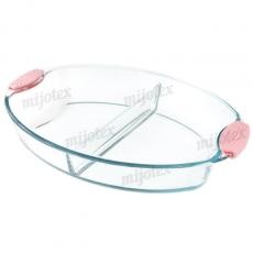 OVAL BAKING DISH W/SEPERATION & SILICONE HANDLE PSS9/PSS10 