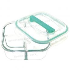SQUARE SEPARATION FOOD CONTAINER WITH HANDLE LOCK LID  DSQT10B