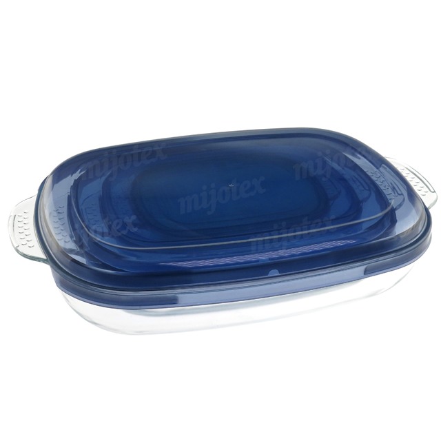 OBLONG BAKING DISH WITH PLASTIC LIDS LPLH4/LPLH5/LPLH6/LPLH7 