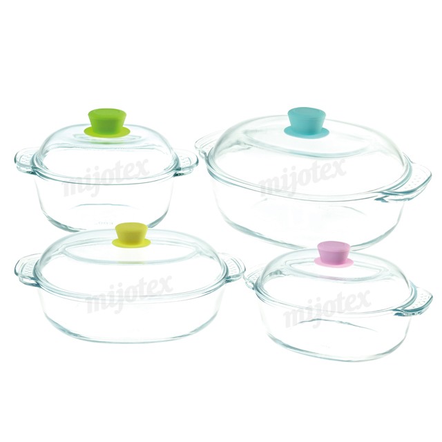 OBLONG CASSEROLE WITH COVER WITH SILICONE KNOB KCRH6-S/KCRH7-S/KCRH8-S/KCRH9-S 