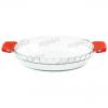 ROUND PIE PLATE WITH SILICONE HANDLE PS8