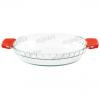 ROUND PIE PLATE WITH SILICONE HANDLE PS8