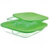 SQUARE BAKING DISH WITH SEPERATION & PP LID LPLS3L/LPLS3