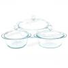ROUND & OVAL CASSEROLE WITH GLASS LID GPL17/GCR7/GCR8 