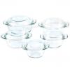 ROUND CASSEROLE WITH COVER WITH DOT CRH1/CRH2/CRH3/CRH4/CRH5