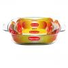 SET OF 2PCS SQUARE BAKING DISH W/HANDLE PLH2+PLH3  SHRINK PACKING    