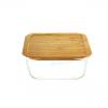 SQUARE FOOD CONTAINER WITH BAMBOO LID BASQ2/BASQ3/BASQ4 