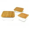 SQUARE FOOD CONTAINER WITH BAMBOO LID BASQ8/BASQ9/BASQ10