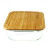 SQUARE FOOD CONTAINER WITH BAMBOO LID BASQ8/BASQ9/BASQ10