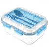RECTANGULAR FOOD CONTAINER WITH CUTLERY & LOCK LID HFC10/HFC3
