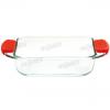 SQUARE LOAF DISH WITH SILICONE HANDLE PS2/PS3