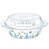 CASSEROLE WITH GLASS COVER&DECAL