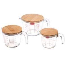 MEASURING CUP WITH BAMBOO LID 