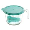 MEASURING CUP W/PE LID & SET OF MEASURING SPOON