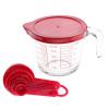 MEASURING CUP W/PE LID & SET OF MEASURING SPOON